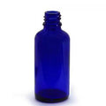 B50BG - 50ml Blue Glass Bottle - Large