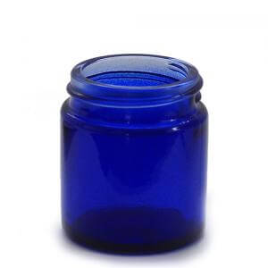 J30BG - 30ml Blue Glass Jar - Large