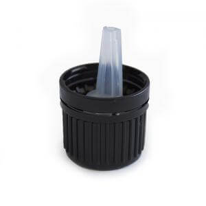 0.7mm Black Cap and Dropper Tamper Evident - Large