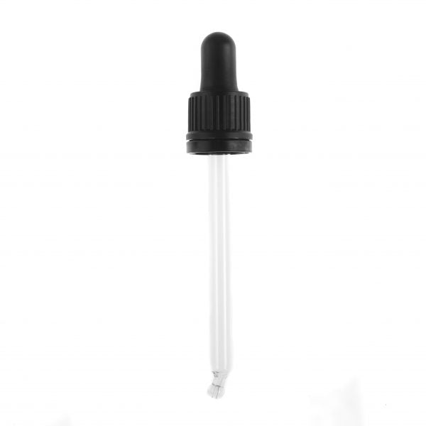 TEAT100 - Butyl Teat Pipette for 100ml BLUE Glass Bottles Tamper Evident  - large