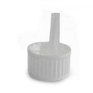 Large image of 0.7mm White Cap & Dropper - None tamper evident - PK/1000