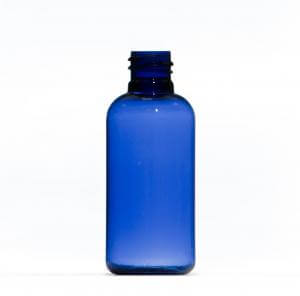 50ml PETG blue plastic bottle 18/415