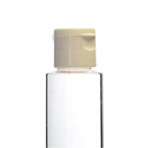 White smoothwall flip cap for 50ml and 100ml plastic bottles 18415