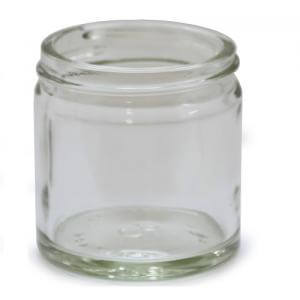 120ml clear glass jar - large
